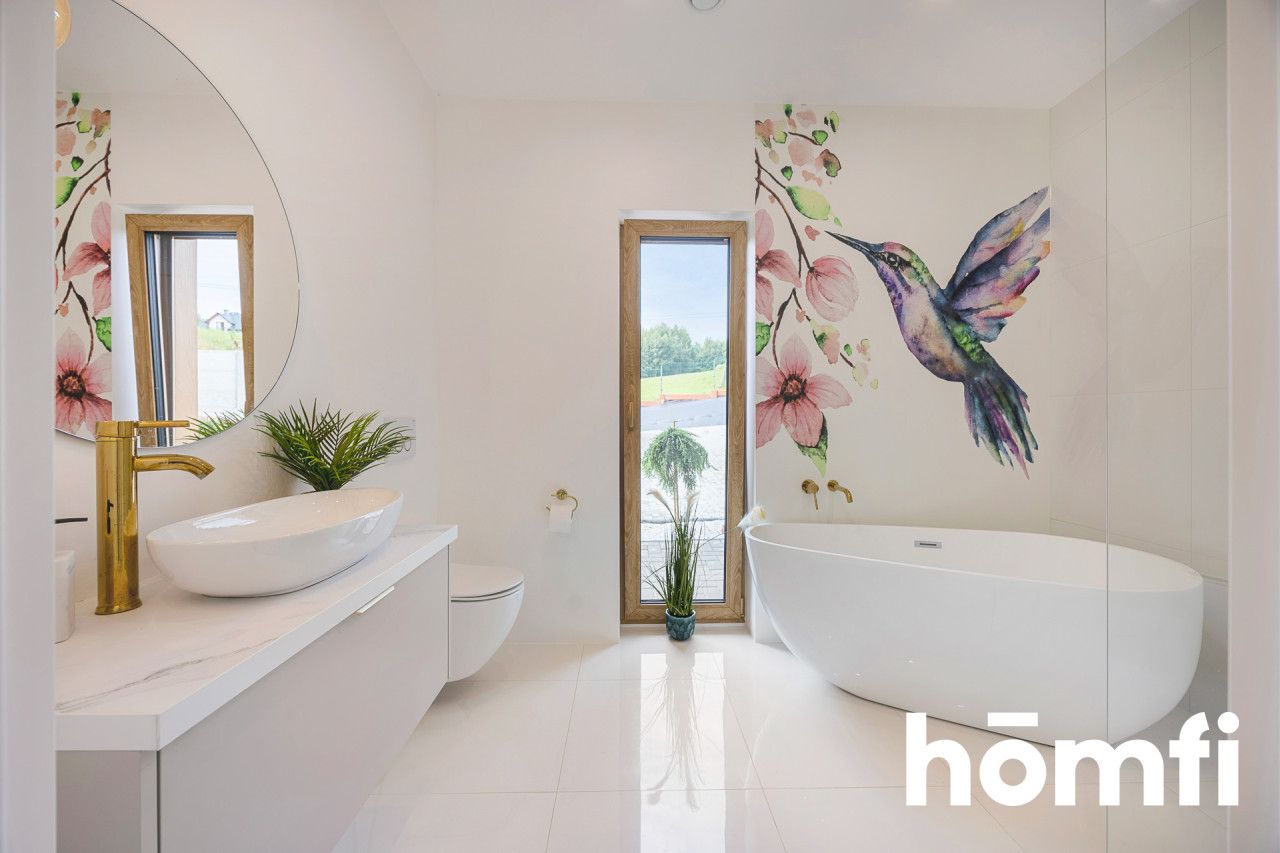 Pięknie położony parterowy dom, 2 km od granicy Rzeszowa. Garaż, klimatyzacja, rekuperacja, 6 pokoi (4 sypialnie i 2 salony) - Dom - Sprzedaż - Rzeszowski, Lubenia / Siedliska