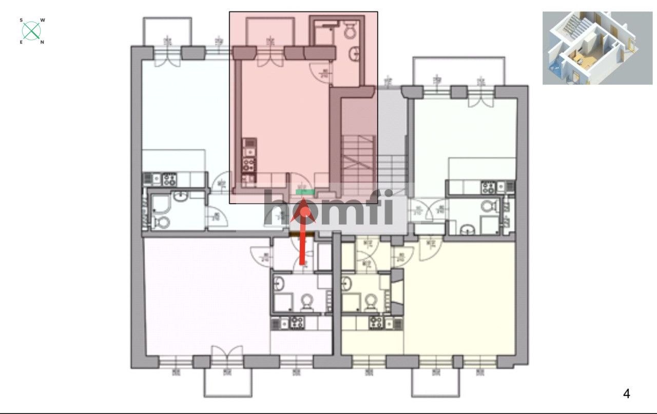 Studio with balcony | Krowodrza, Kawiory street - Apartment - Rent - Kraków, Krowodrza