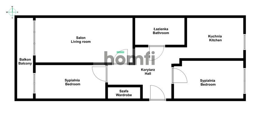 3 POKOJOWE MIESZKANIE Z BALKONEM- okolice RONDA RATAJE - Mieszkanie - Sprzedaż - Poznań, Nowe Miasto / Rataje