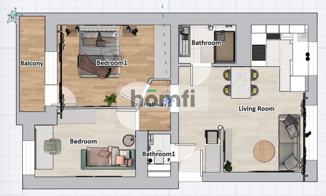 3 POK. w centrum | Rondo Mogilskie | Tauron Arena - Mieszkanie - Sprzedaż - Kraków, Śródmieście / Grzegórzki