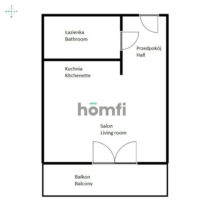 Kawalerka przy ul. Walońskiej - Angel River! - Mieszkanie - Wynajem - Wrocław, Krzyki / Przedmieście Oławskie