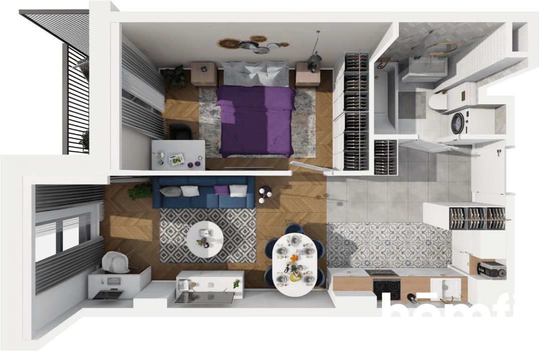 Modern 42.77 m² apartment for sale - Apartment - Sale - Gdańsk, Siedlce