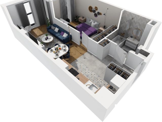 Modern 42.77 m² apartment for sale - Apartment - Sale - Gdańsk, Siedlce
