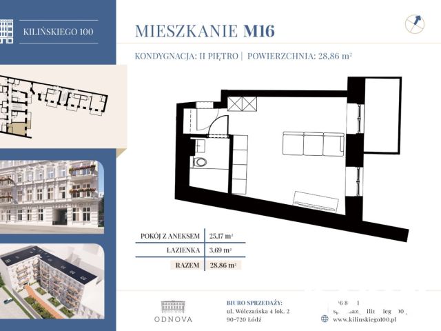 Decomposed M1 close to Sienkiewicza Park - Apartment - Sale - Łódź, Śródmieście