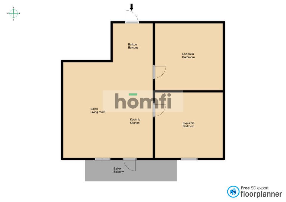 Dwupokojowe mieszkanie w samym sercu Radomia - Mieszkanie - Wynajem - Radom, Śródmieście