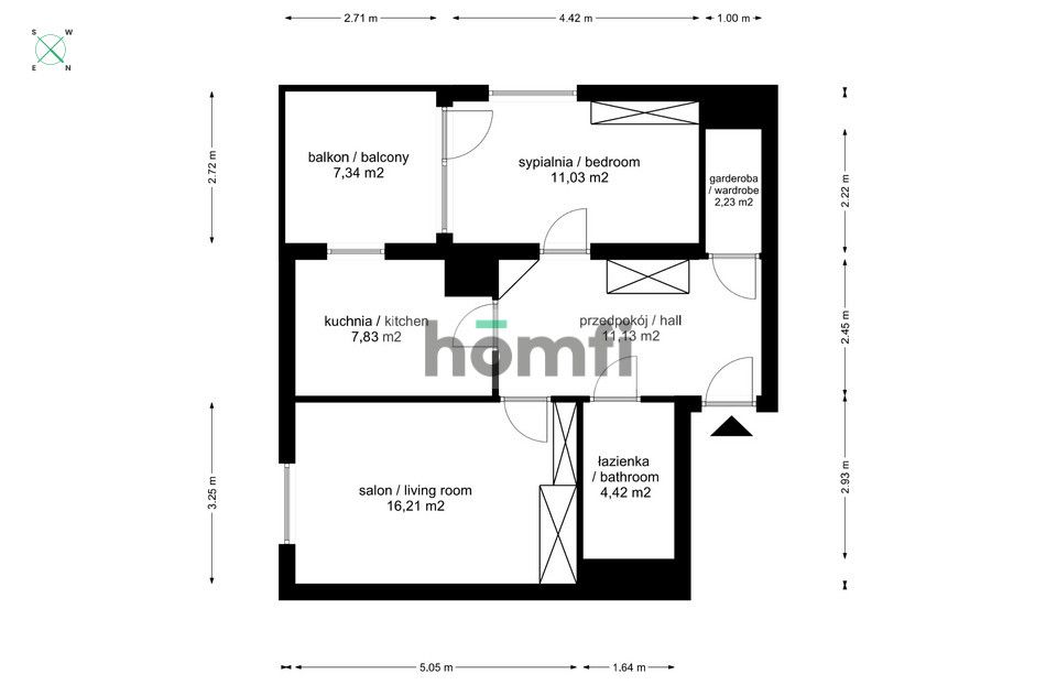 Bochenka | 2 separate rooms, balcony | garage | elevator - Apartment - Rent - Kraków, Podgórze Duchackie
