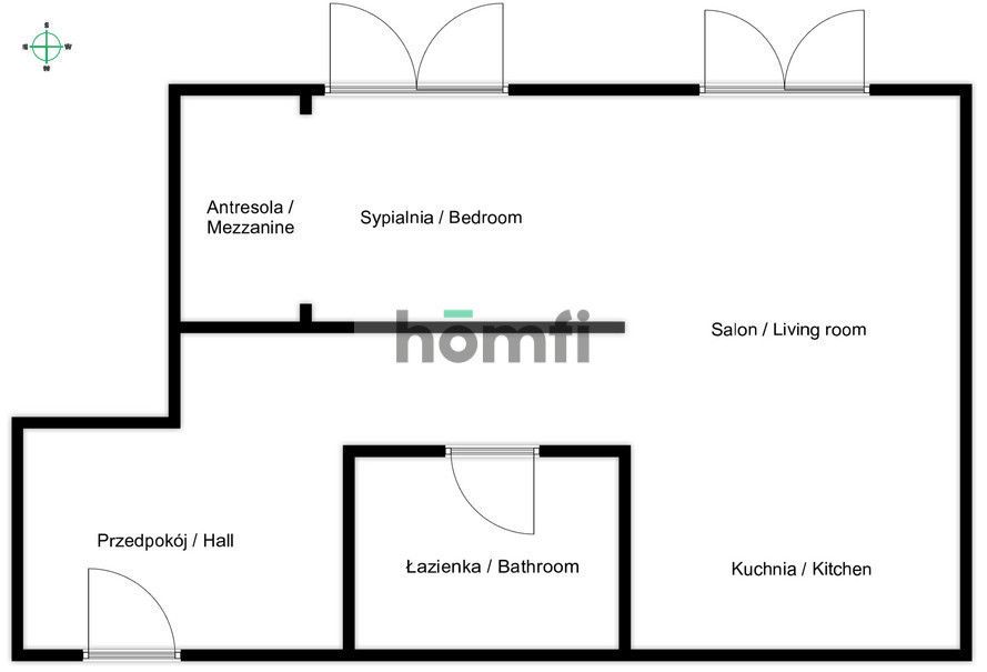 The apartment at Stare Podgórze district | renovated tenement house - Apartment - Rent - Kraków, Podgórze