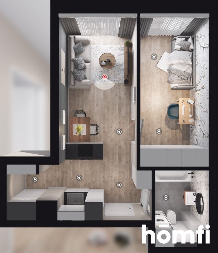 2 rooms + storage room and parking - Apartment - Sale - Łódź