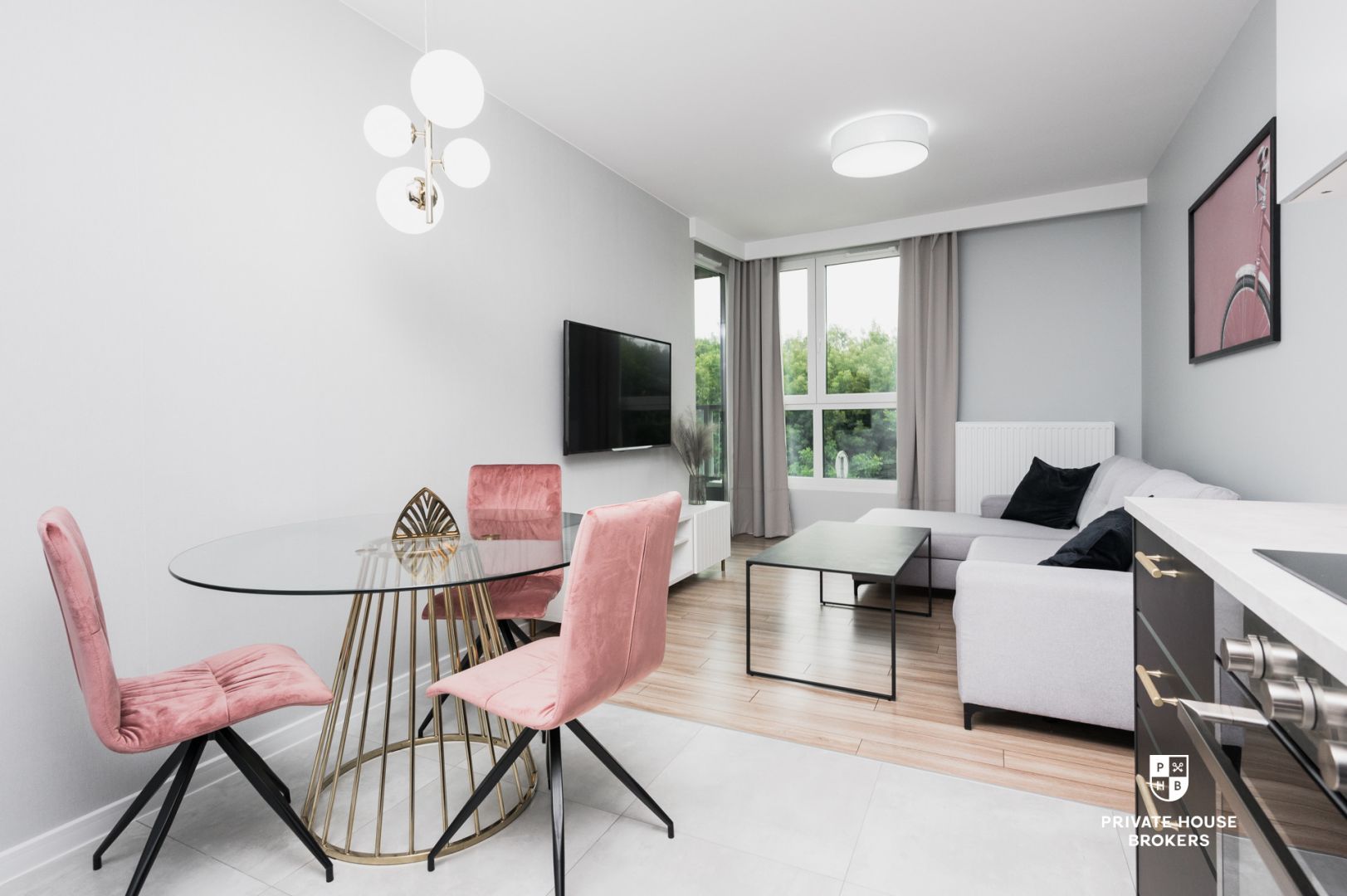 2room 45m2 in high standard, Mogilska Tower 2 at Łaszkiewicza street - Apartment - Rent - Kraków, Śródmieście / Prądnik Czerwony