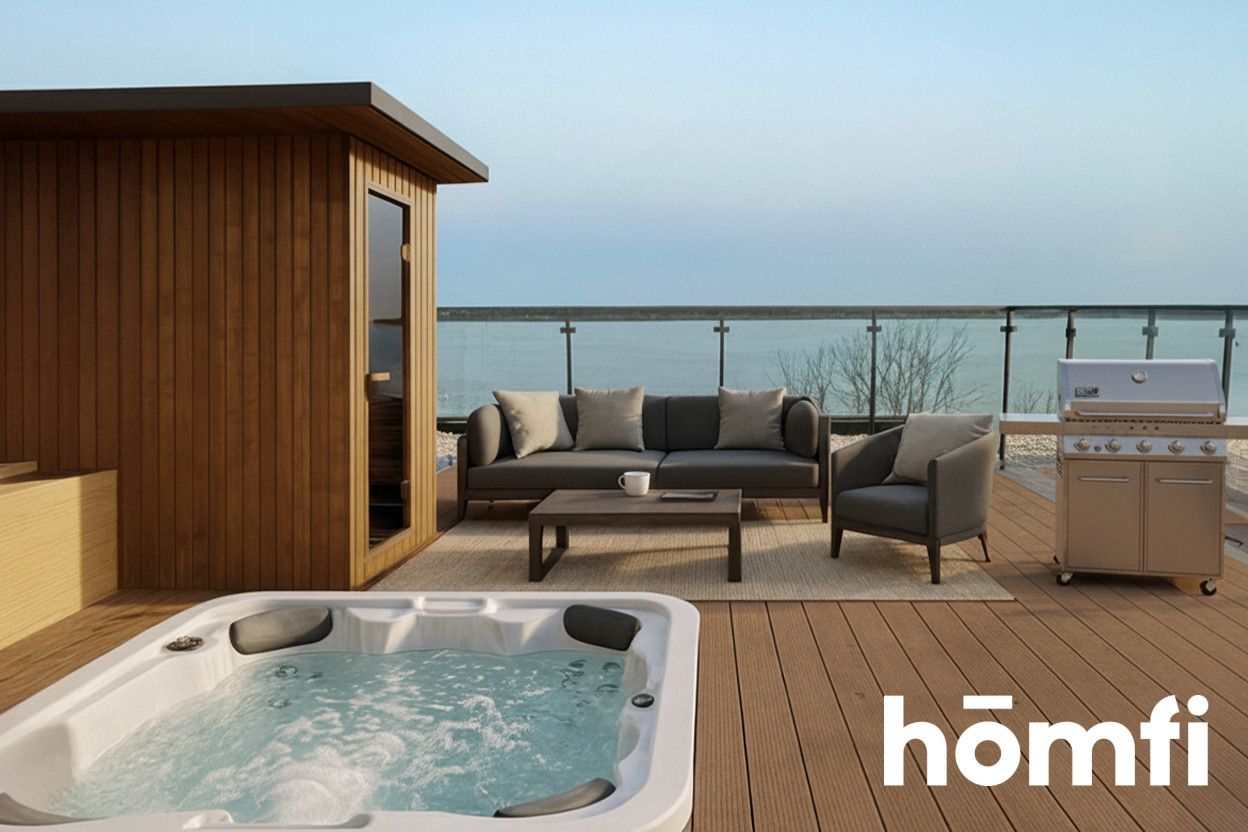 A modern, 3-level apartment with a terrace on the first line of the shore - Apartment - Sale - Legionowski, Serock / Zegrze