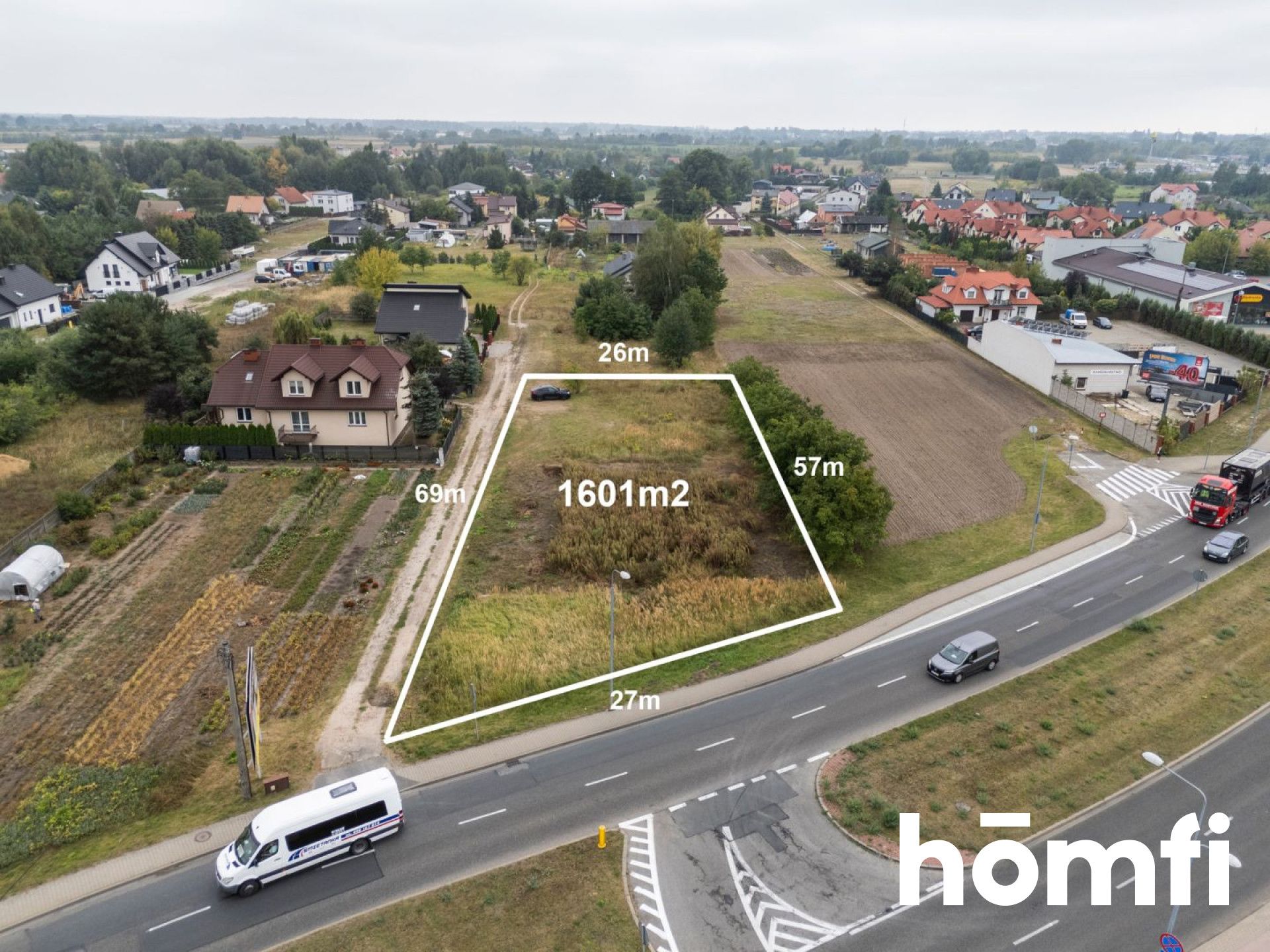 Działka pod zabudowę jednorodzinną lub usługi - Działka - Sprzedaż - Radom, Rajec Szlachecki