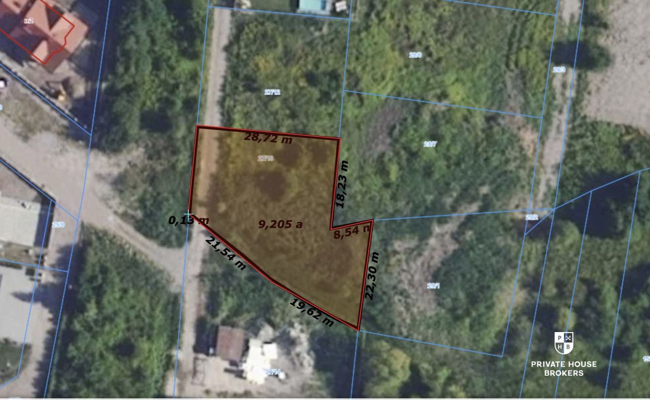 Fully Serviced Plot 901 sqm | Kraków – Spacerowa Street | MPZP | Freehold Land for Sale - Lot - Sale - Kraków, Podgórze / Dębniki