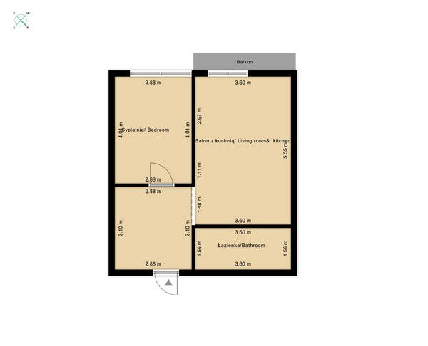 2-pokojowe mieszkanie z balkonem przy ul. Energetycznej w Piasecznie - Mieszkanie - Wynajem - Piaseczyński, Piaseczno