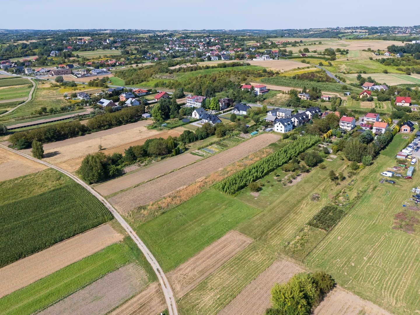 A 3,817 m² agricultural and construction plot located in Zielonki, near the exit towards Trojanowice - Plot - Sale - Krakowski, Zielonki