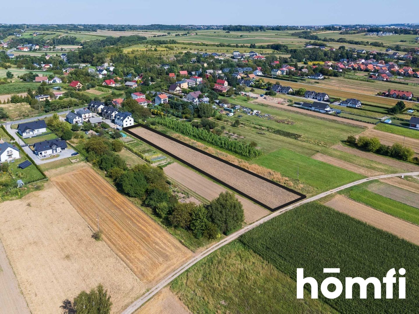 A 3,817 m² agricultural and construction plot located in Zielonki, near the exit towards Trojanowice - Plot - Sale - Krakowski, Zielonki