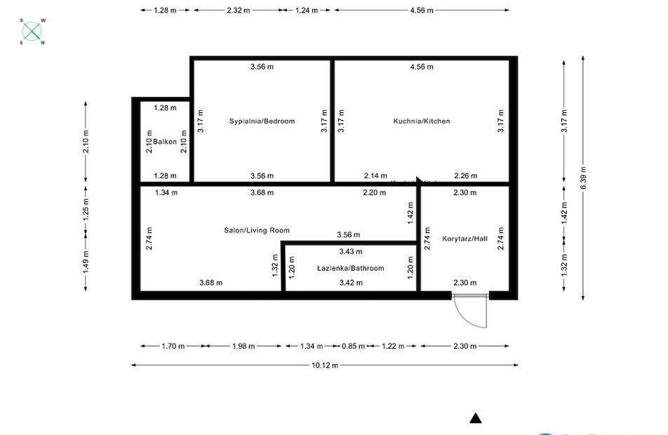 2-room apartment with balcony in Piaseczno, Młynarska Street - Apartment - Rent - Piaseczyński, Piaseczno