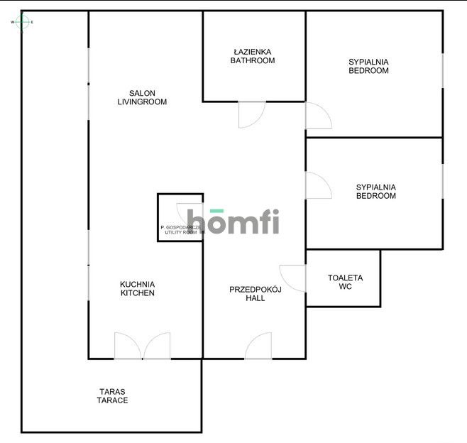 Comfortable Apartment with Terrace for Sale - 80m² - Apartment - Sale - Kraków, Podgórze / Płaszów