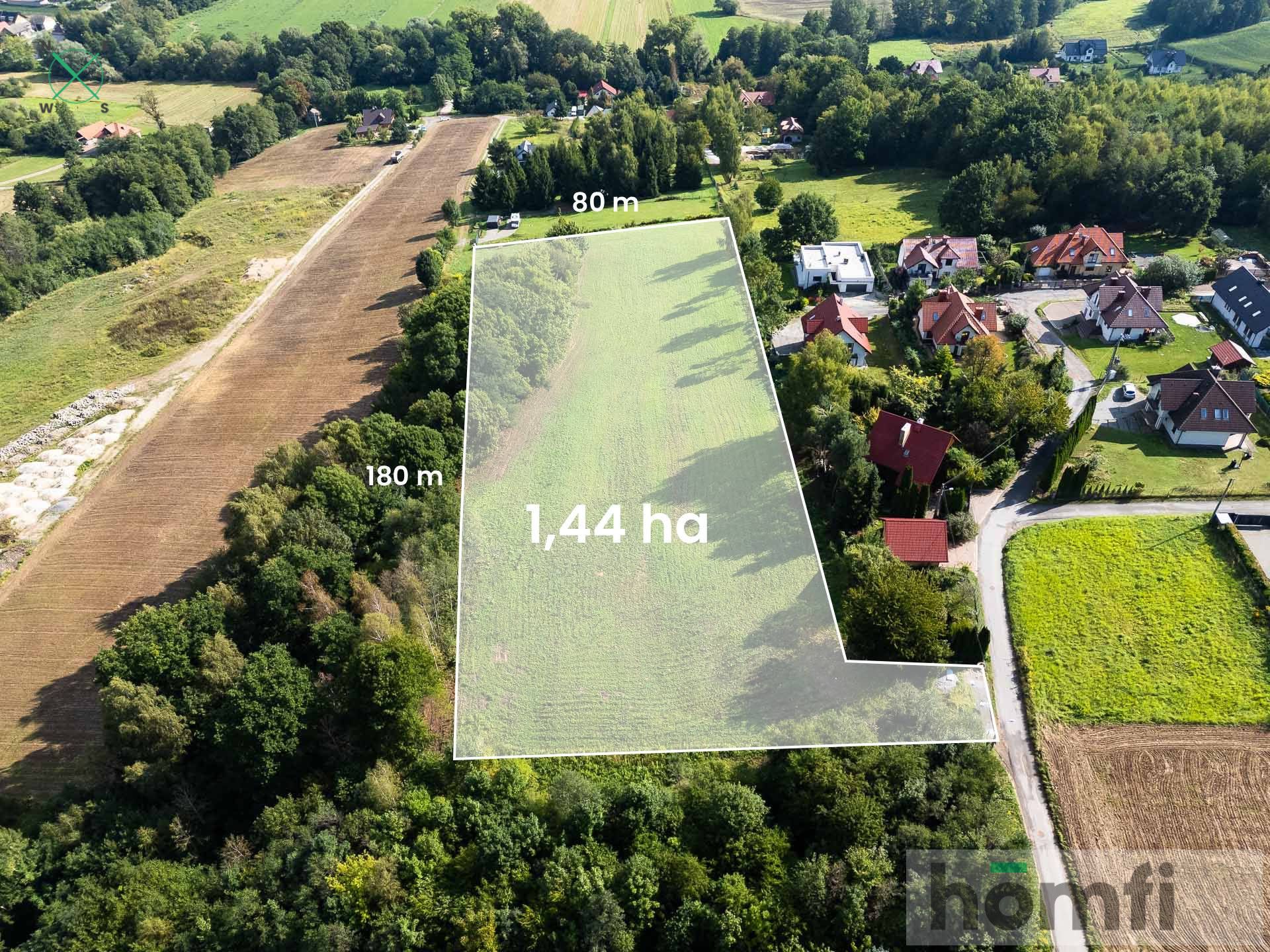 Grunt z PnB, 1,43 ha, PUM 1900 m², 11 domów - Działka - Sprzedaż - Krakowski, Michałowice