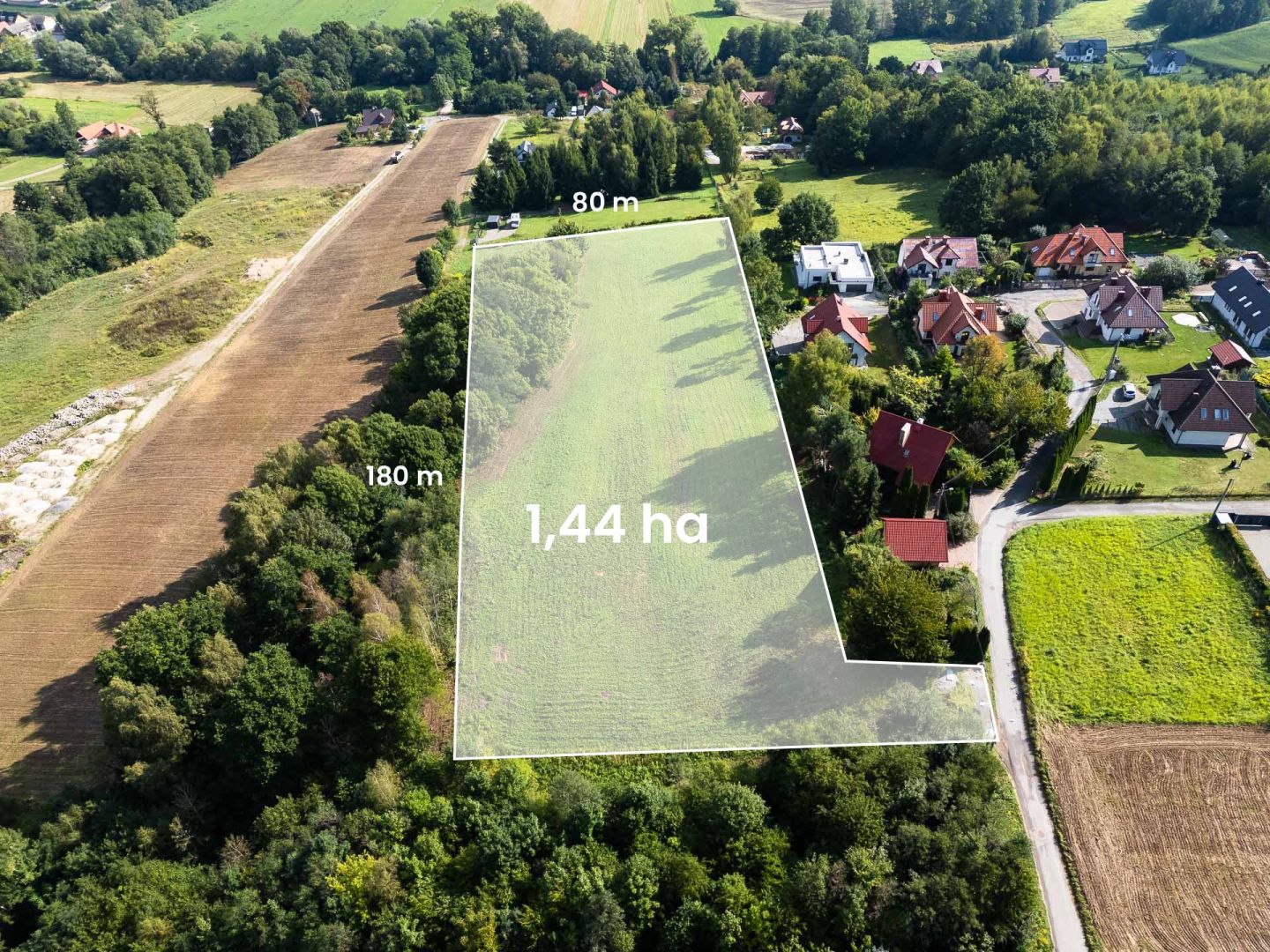 Grunt z PnB, 1,43 ha, PUM 1900 m², 11 domów - Działka - Sprzedaż - Krakowski, Michałowice