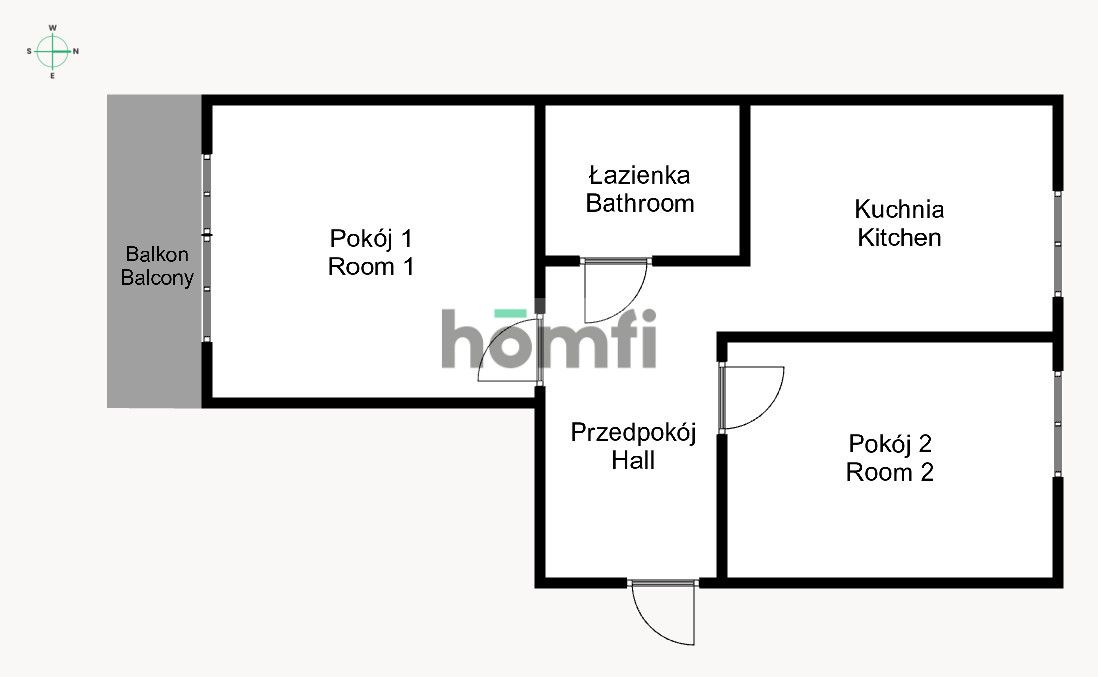 2 separate rooms / air condition / balcony / City Center - Apartment - Rent - Wrocław, Stare Miasto