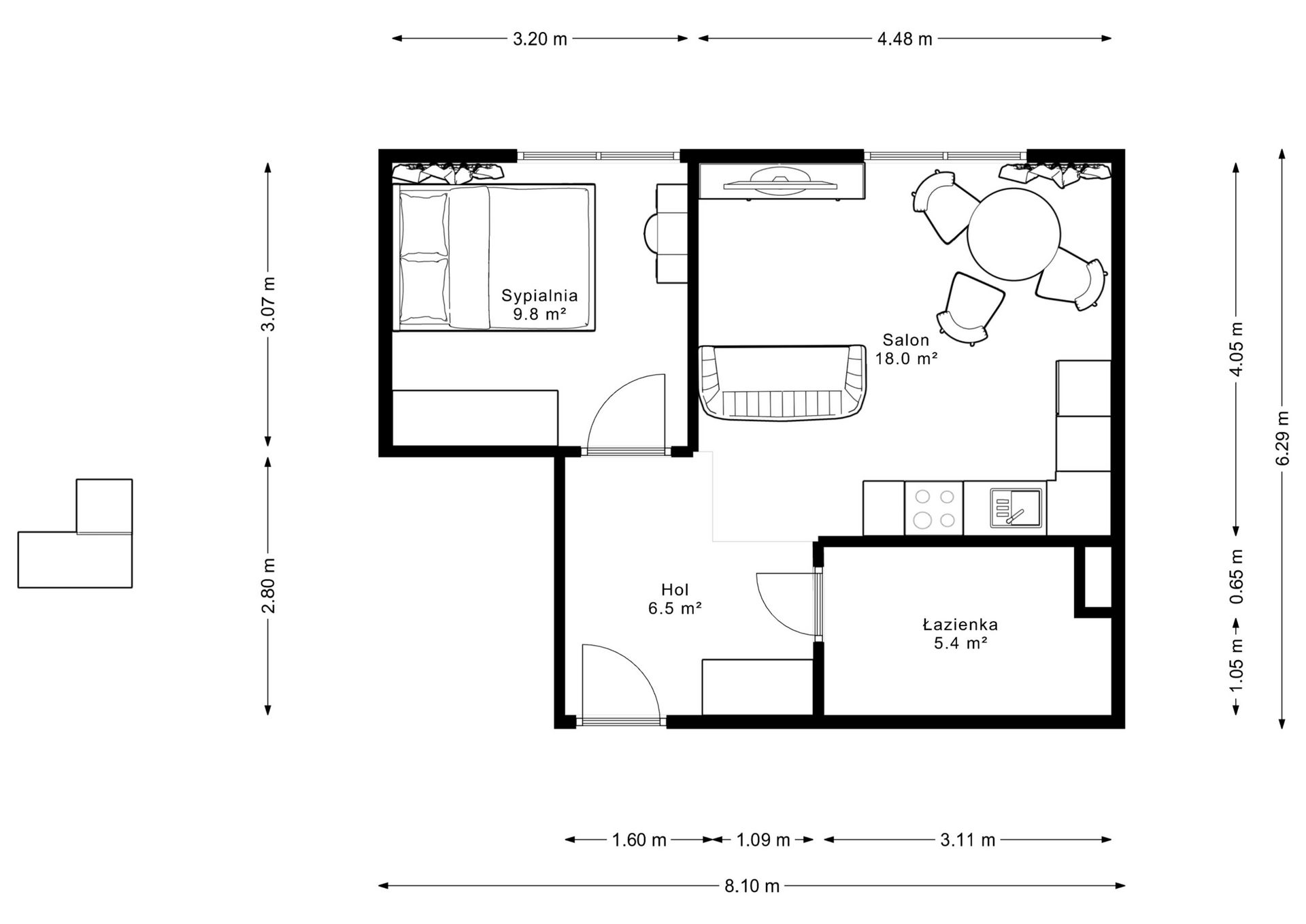 Przestronna kawalerka|Żoliborz 40m2 z klimatyzacją - Mieszkanie - Sprzedaż - Warszawa, Żoliborz / Stary Żoliborz