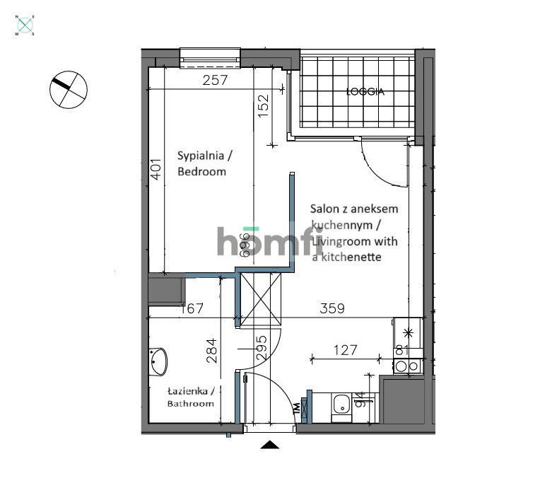 Prestigious 2-room apartment with balcony and sea view - Квартира - Оренда - Gdańsk, Letnica