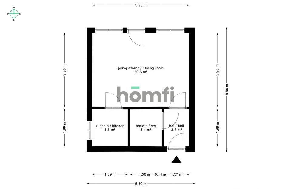 Przytulna kawalerka w centrum Orzysza - Mieszkanie - Sprzedaż - Piski, Orzysz