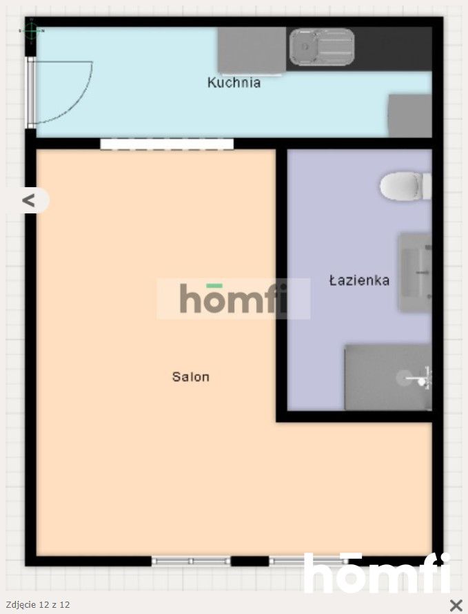 Studio apartment without administrative rent, Łódź, ul. Sterlinga - Квартира - Оренда - Łódź, Śródmieście