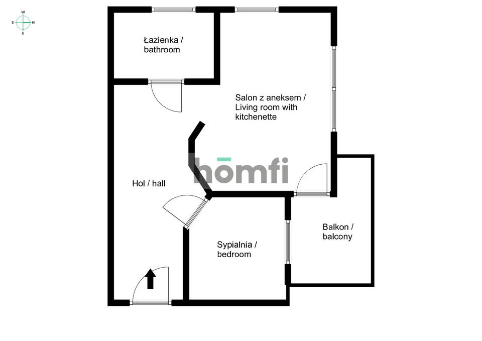 2 pok z balkonem i garażem, od zaraz - Mieszkanie - Wynajem - Wejherowski, Rumia