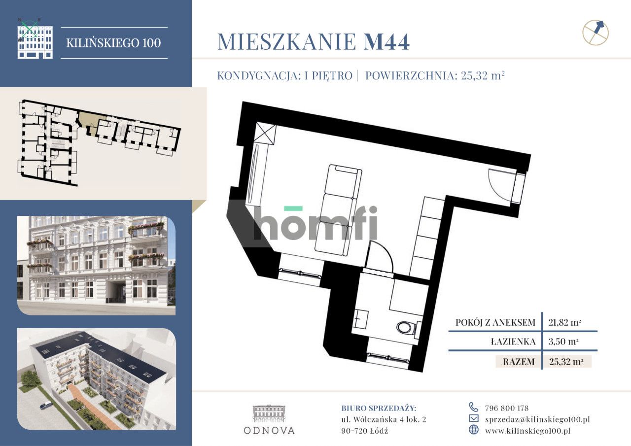Decomposed M1 close to Sienkiewicza Park - Квартира - Продаж - Łódź, Śródmieście