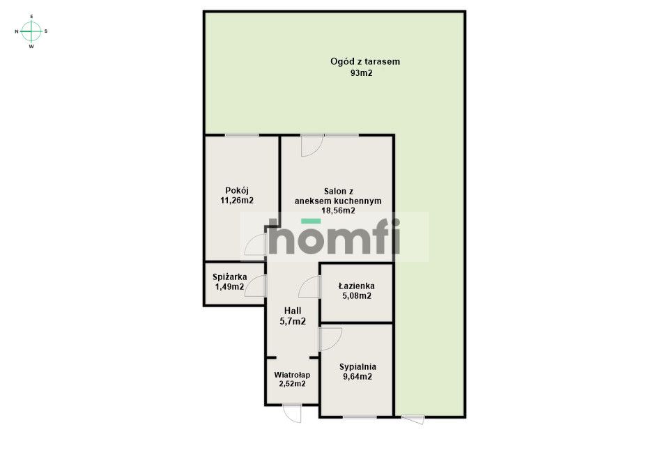 Corner garden 93m² | Green surroundings | Low rent - Apartment - Sale - Rzeszów, Przybyszówka