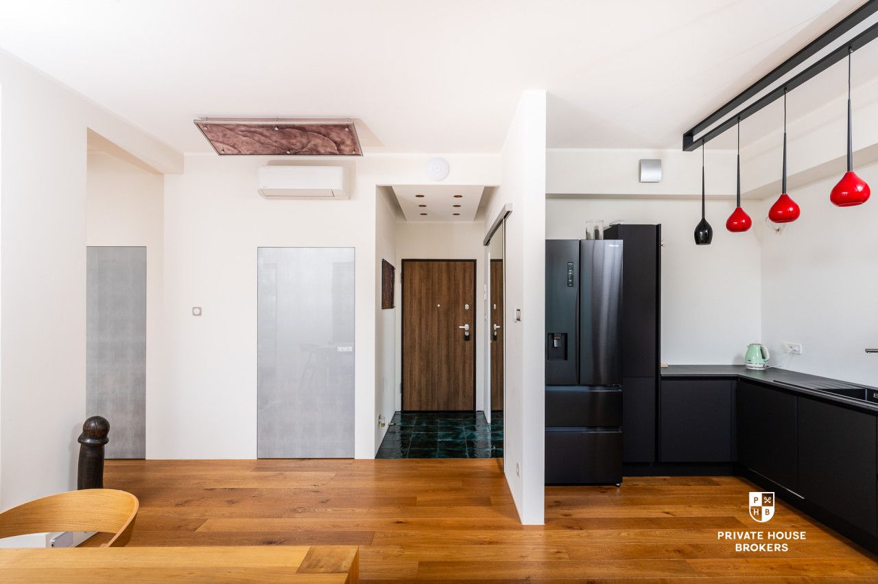 Top-floor open space byWola Justowska | 60.77 m² | Artistic finishes - Apartment - Sale - Kraków, Krowodrza / Wola Justowska