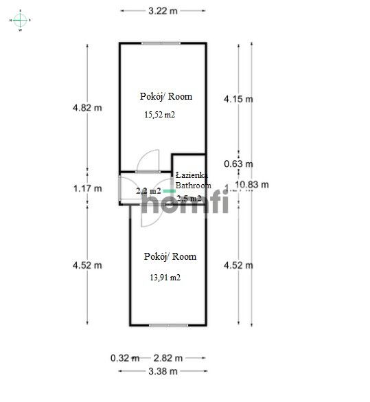 Premises with an area of ​​33,7 m2, Bronowicka Street - Комерційне приміщення - Оренда - Kraków, Krowodrza / Bronowice