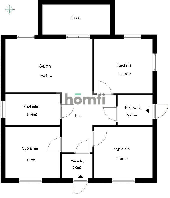 Detached house with a garage on a 1500m2 plot - House - Sale - Toruński, Obrowo / Kawęczyn