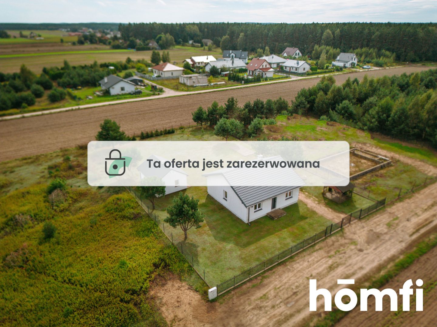 Detached house with a garage on a 1500m2 plot - House - Sale - Toruński, Obrowo / Kawęczyn