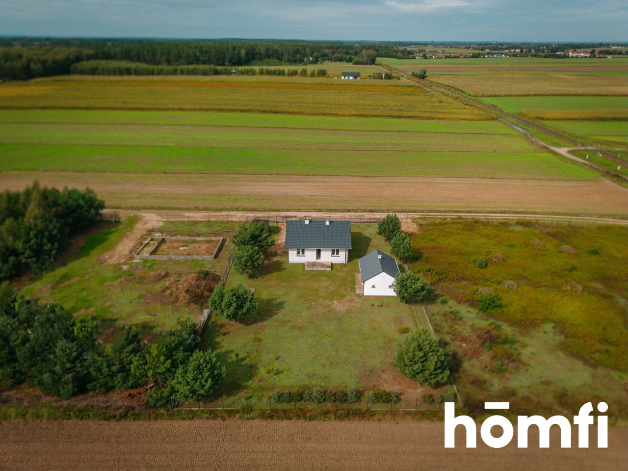 Detached house with a garage on a 1500m2 plot - House - Sale - Toruński, Obrowo / Kawęczyn