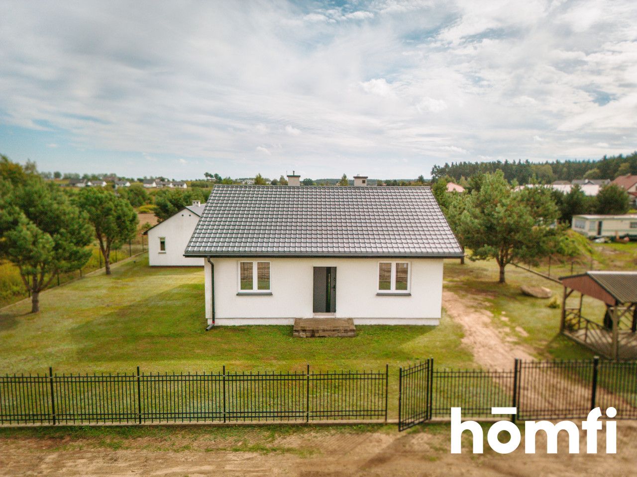 Detached house with a garage on a 1500m2 plot - House - Sale - Toruński, Obrowo / Kawęczyn