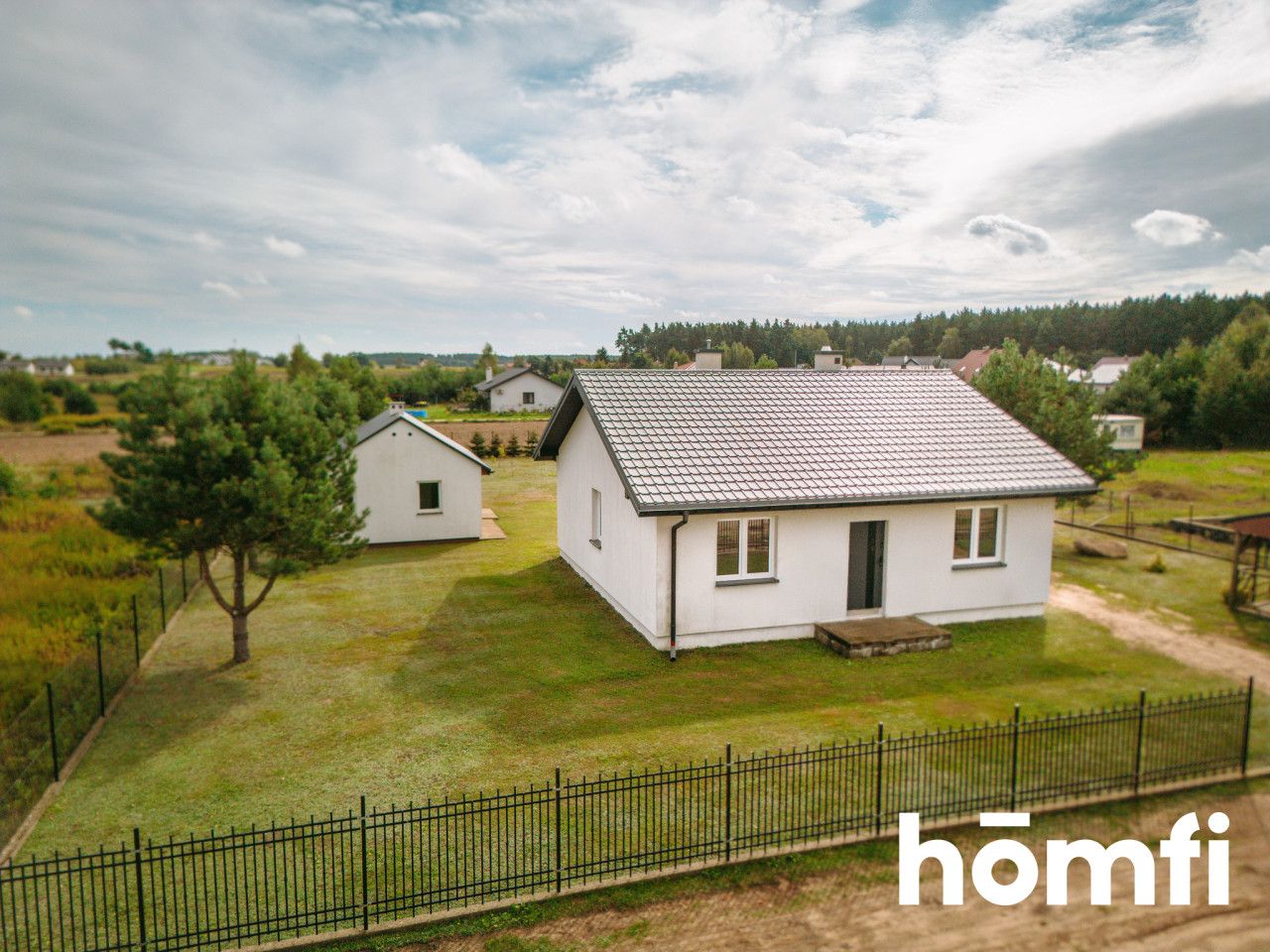 Detached house with a garage on a 1500m2 plot - House - Sale - Toruński, Obrowo / Kawęczyn