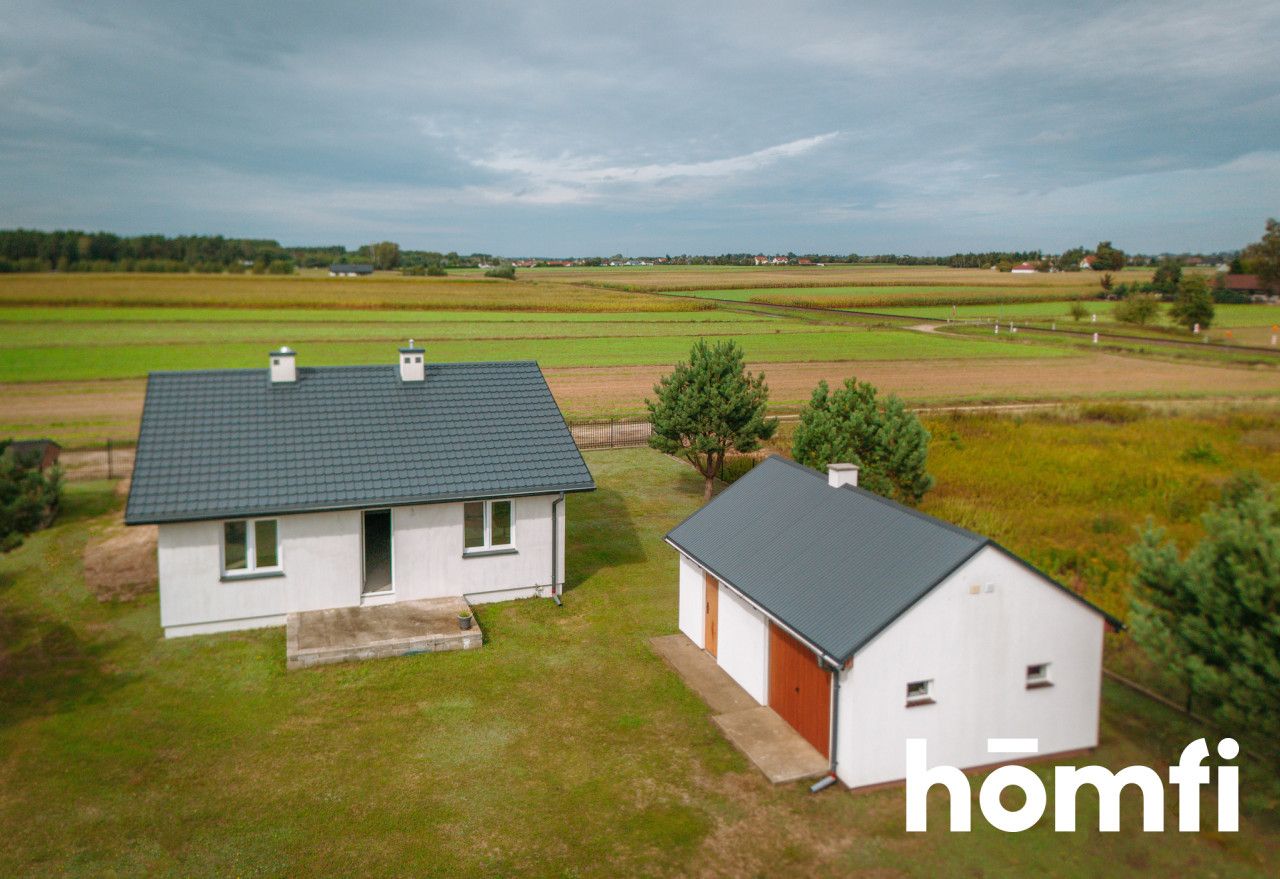 Detached house with a garage on a 1500m2 plot - House - Sale - Toruński, Obrowo / Kawęczyn