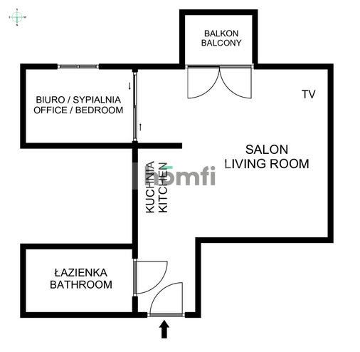 2 ROOMS 30 M2 ┃ UL. TURNIEJOWA 69 ┃ CLOSE TO THE KURDWANÓW TRAN LOOP ┃ BALCONY - Квартира - Оренда - Kraków, Podgórze / Kurdwanów
