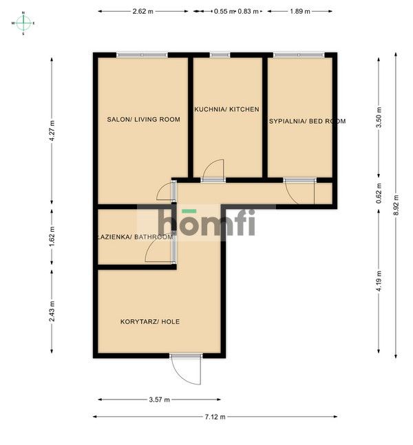ROZKŁADOWE 2-POKOJOWE MIESZKANIE SZCZEPIŃSKA! - Mieszkanie - Wynajem - Wrocław, Stare Miasto / Szczepin