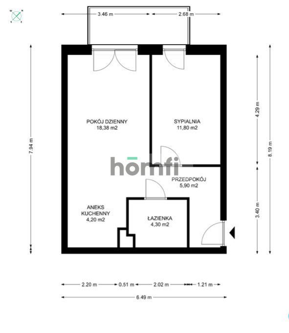 SPACIOUS 2-ROOM APARTMENT FOR SALE - Квартира - Продаж - Poznań, Grunwald