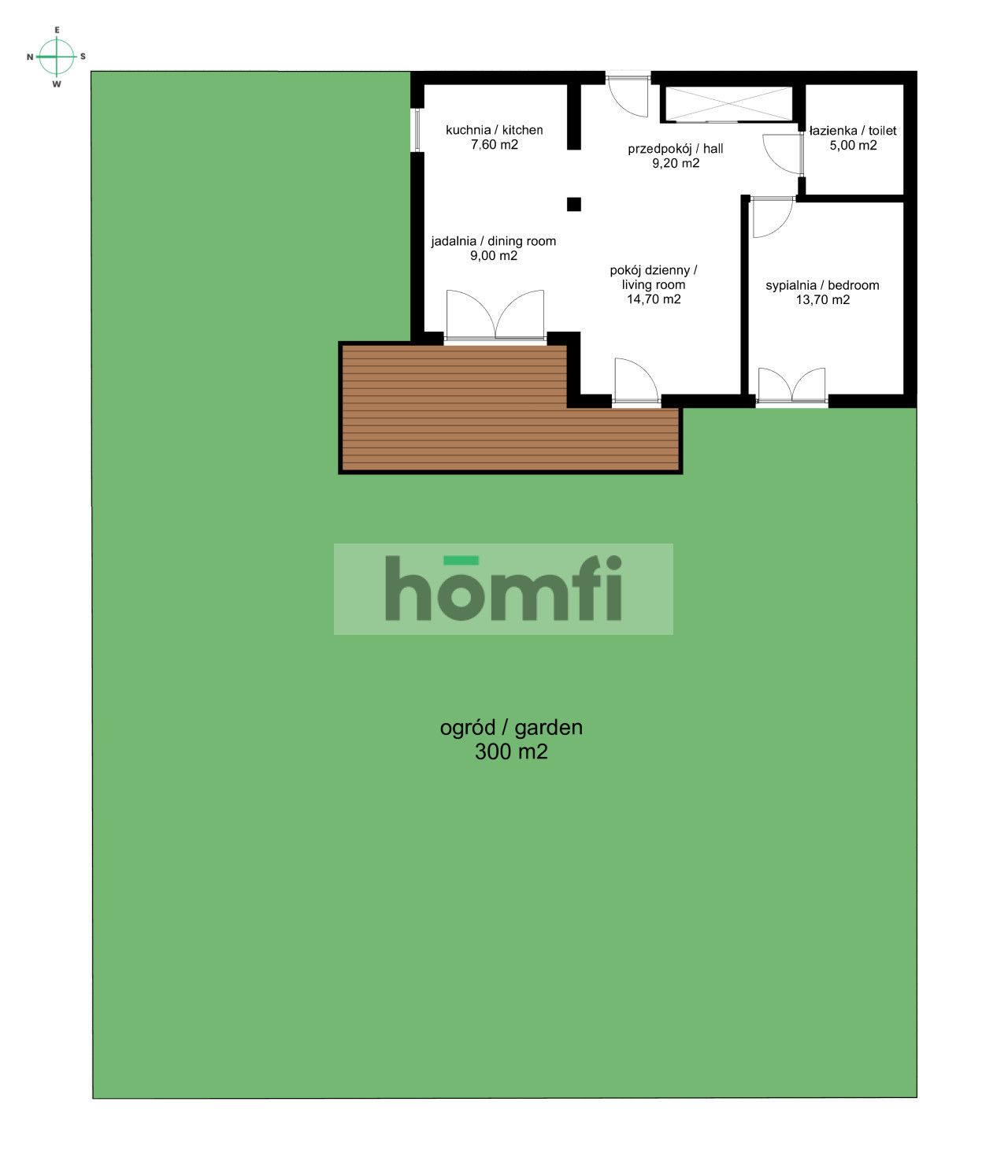 Ogród 300 m2 | Tauron Arena | Park Lotników - Mieszkanie - Sprzedaż - Kraków, Nowa Huta / Czyżyny