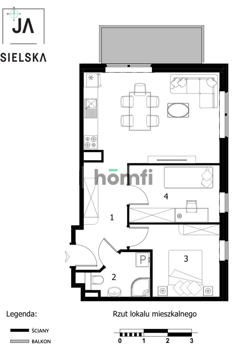 Compact 3 rooms/High floor/Spot in the hall - Квартира - Продаж - Poznań, Jeżyce / Podolany