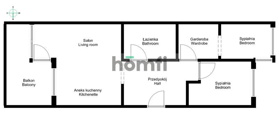 FOR RENT - comfortable 3 rooms, 68m2, garage and storage room - Czyżyny, Al. Pokoju 83 - Apartment - Rent - Kraków, Nowa Huta / Czyżyny