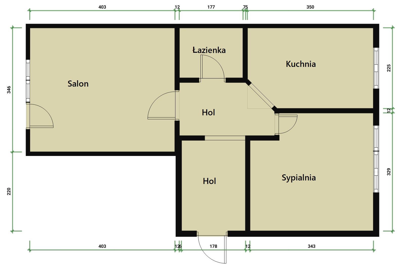 Nowoczesne 2 pokoje z balkonem – Zamość - Mieszkanie - Wynajem - Zamość