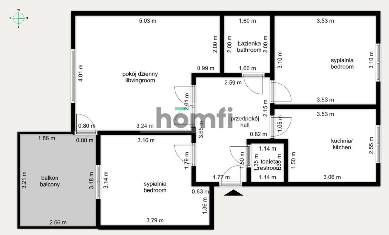 3 pokoje z osobną kuchnią, z widokiem na zieleń - Mieszkanie - Sprzedaż - Kraków, Nowa Huta / Czyżyny