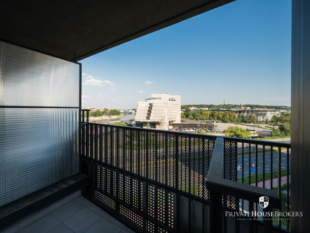 Finished to a high standard one-bedroom apartment with view over Vistula river and Forum Hotel |Barska street - Apartment - Rent - Kraków, Podgórze / Dębniki