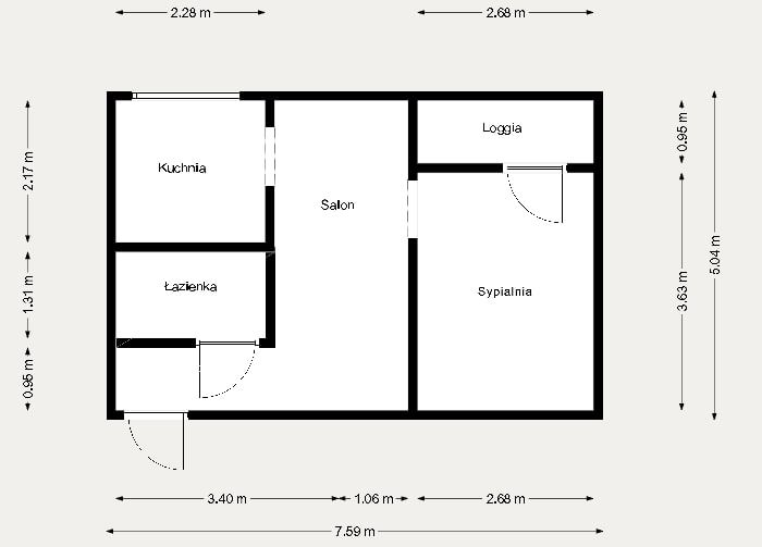 Komfortowe M2 z loggią | Burowiec, Katowice - Mieszkanie - Wynajem - Katowice, Burowiec