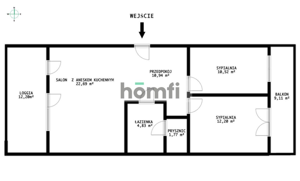 3-room apartment with loggia and balcony | - Apartment - Sale - Rzeszów, Drabinianka
